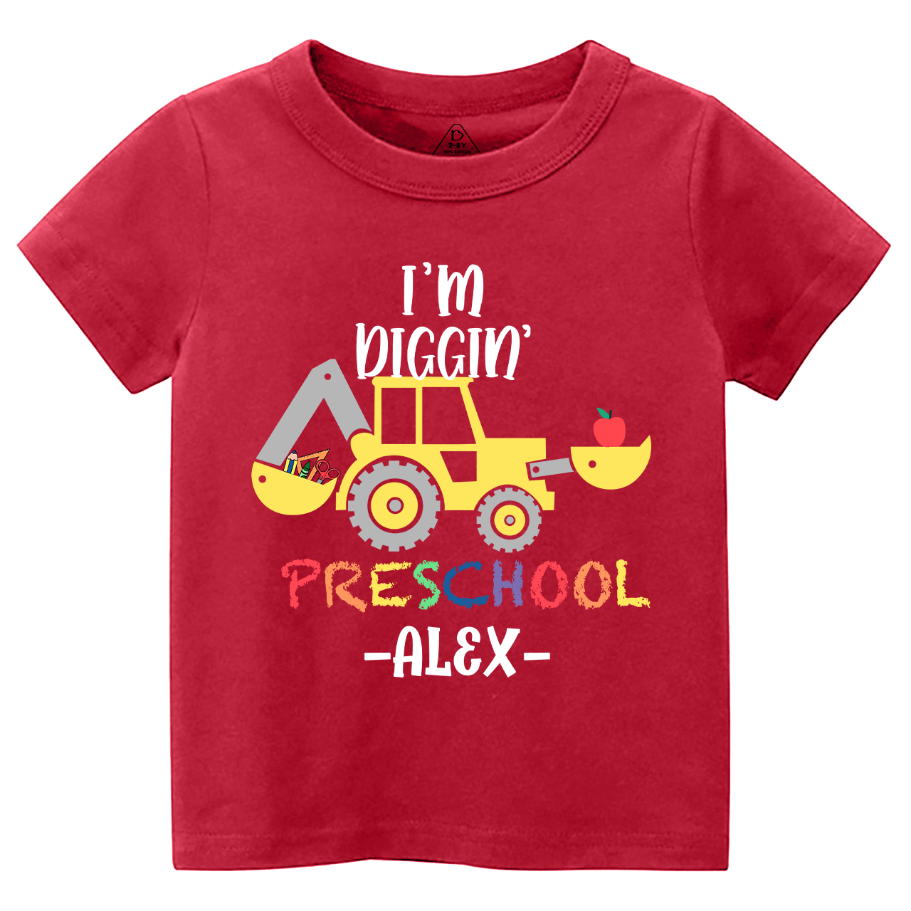 I'm Diggin' Personalized Preschool Shirt