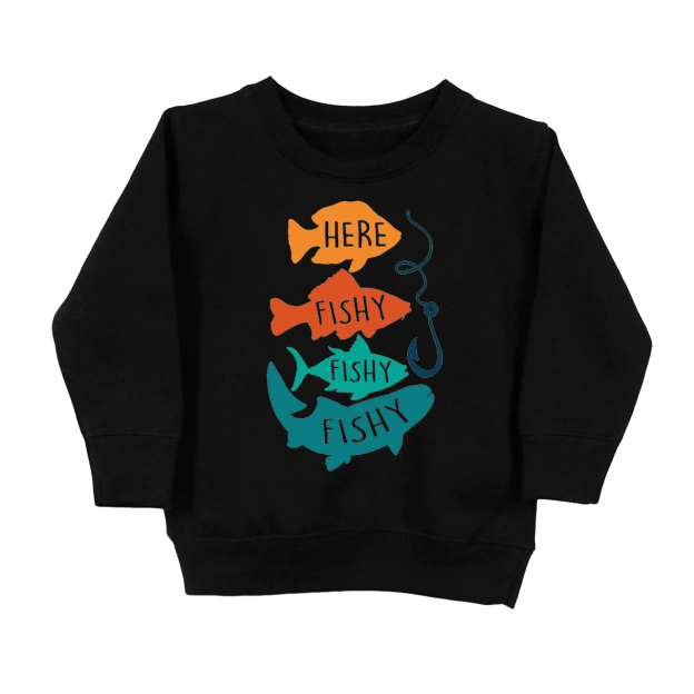 Retro Fishing Kids Sweatshirt