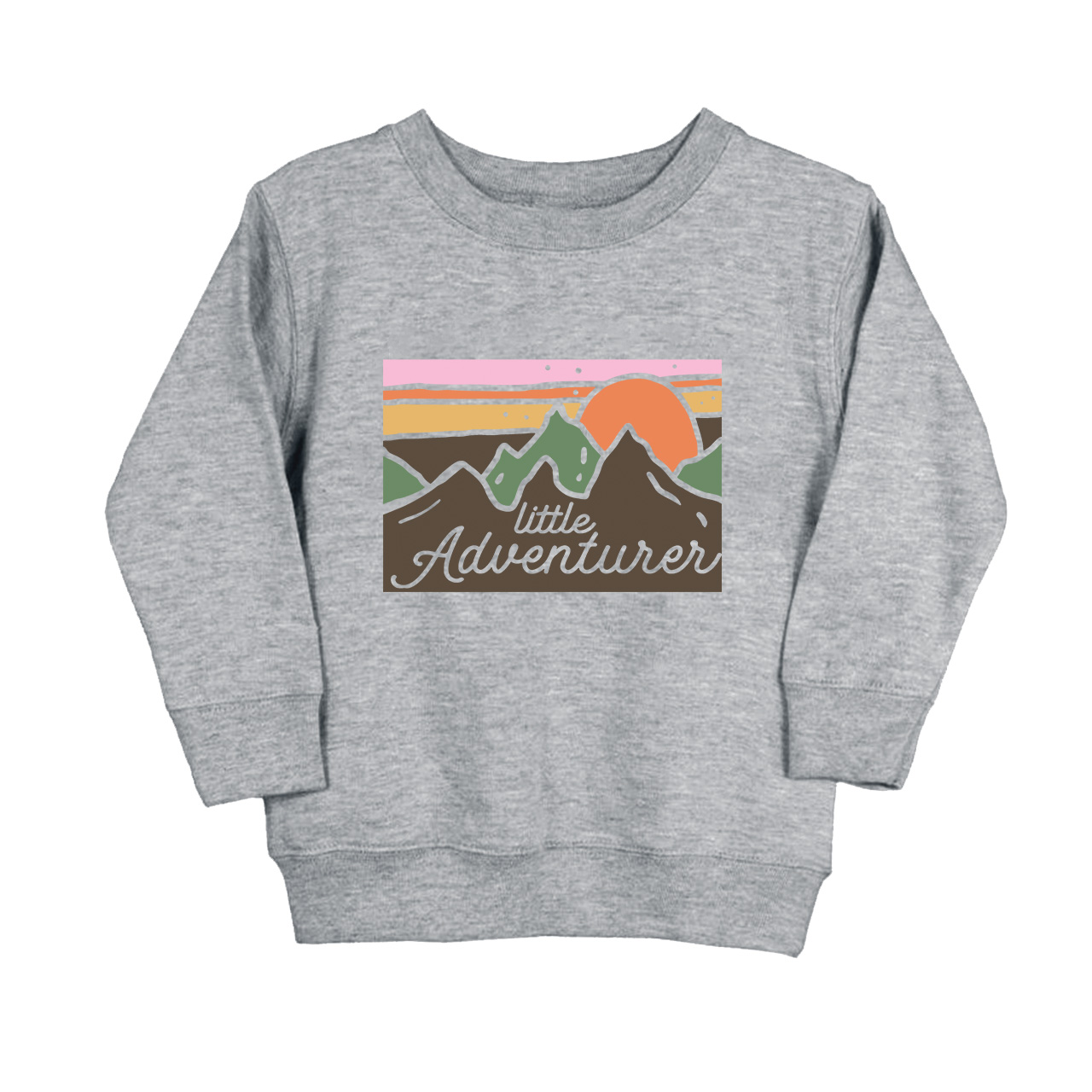 Little Adventurer Cute Mountains Kids Sweatshirt