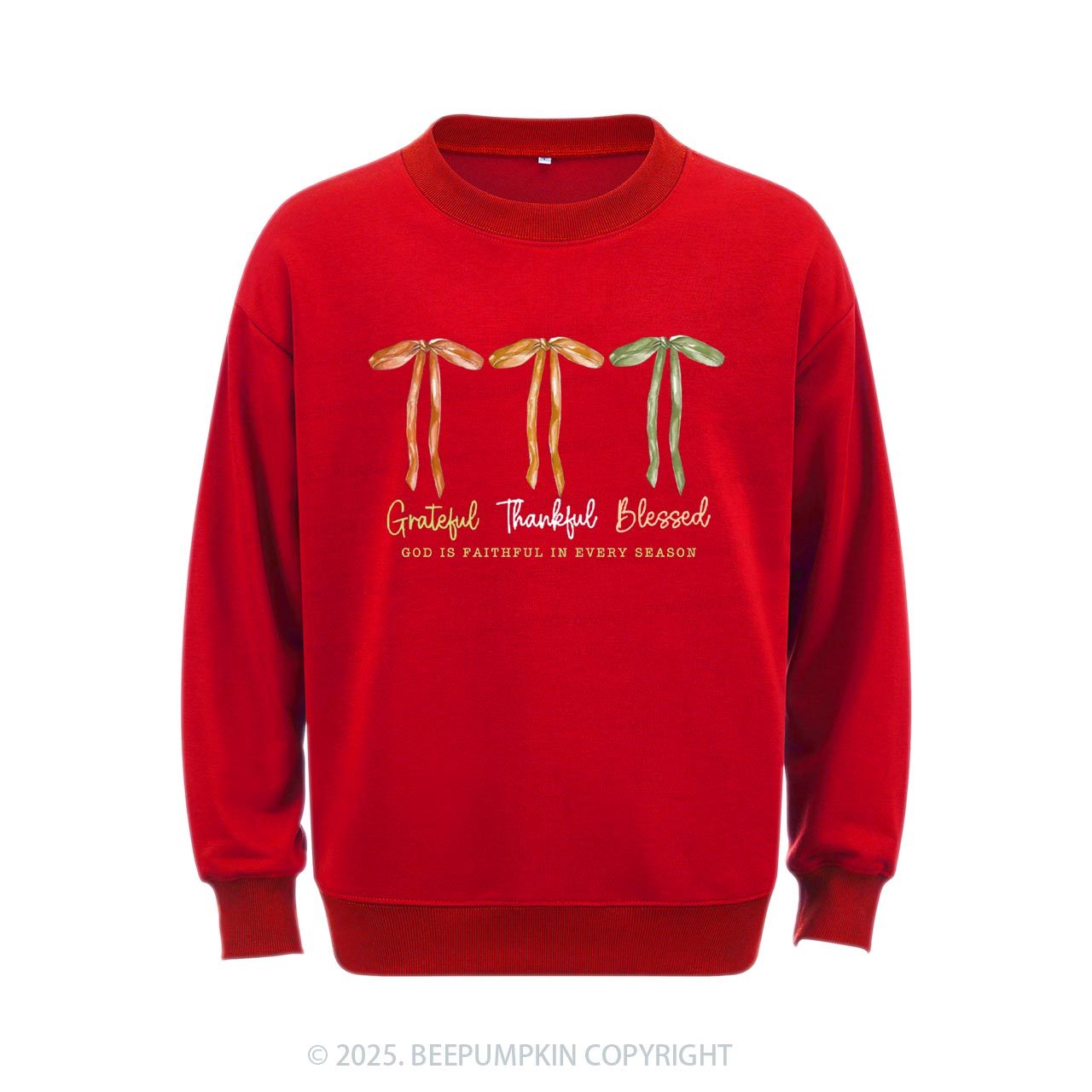 Grateful Thankful Blessed Sweatshirt Beepumpkin