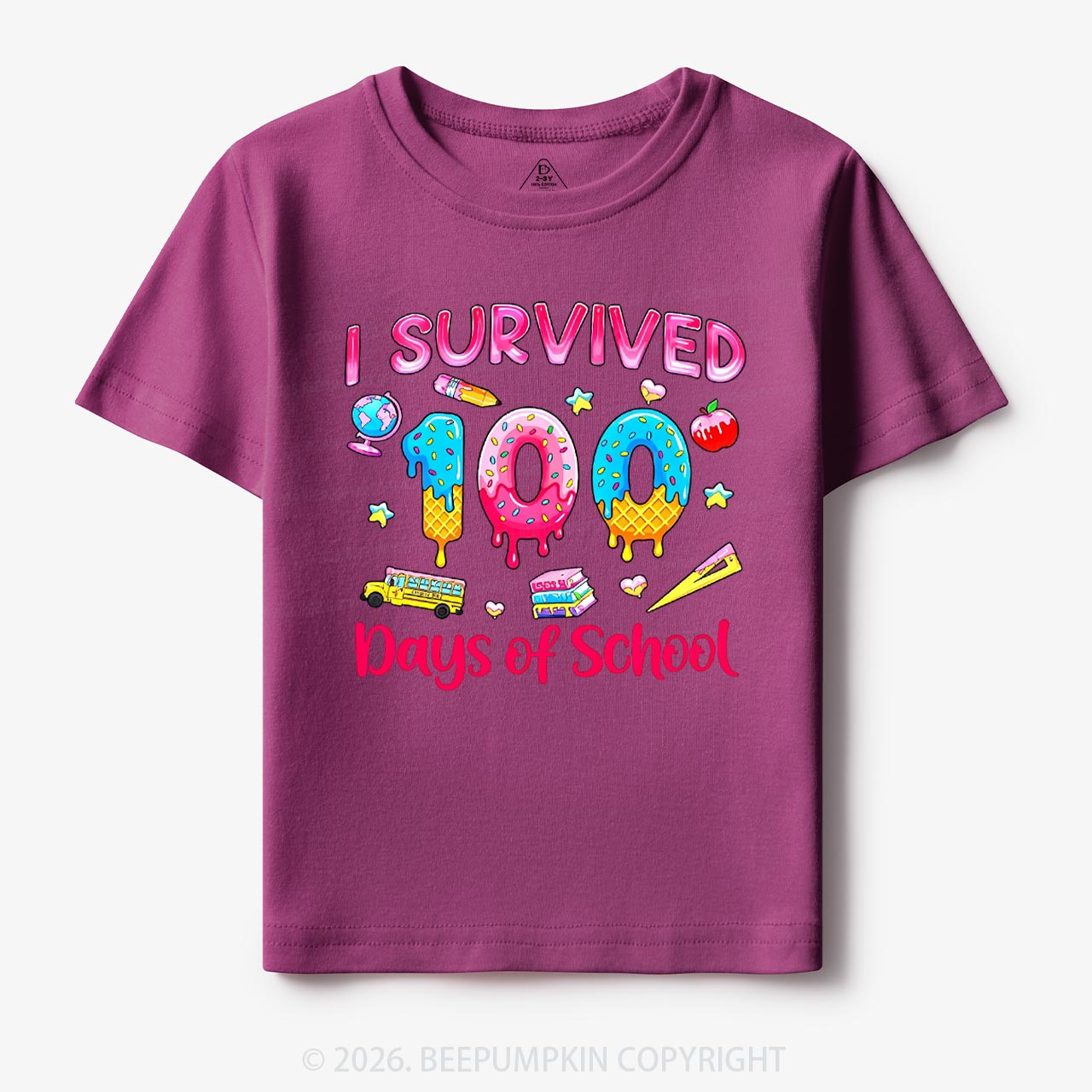 Sweet Survivor 100 Days Of School Toddler&Kid's Tees