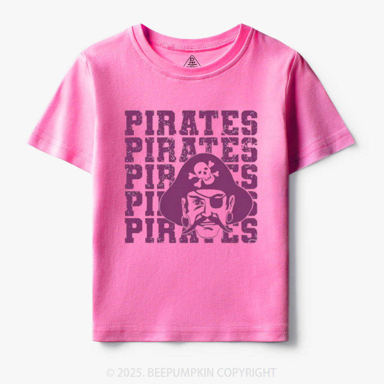 Personalized Pirates Mascot Toddler&Kid's Tees Beepumpkin