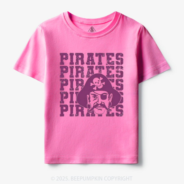 Personalized Pirates Mascot Toddler&Kid's Tees Beepumpkin