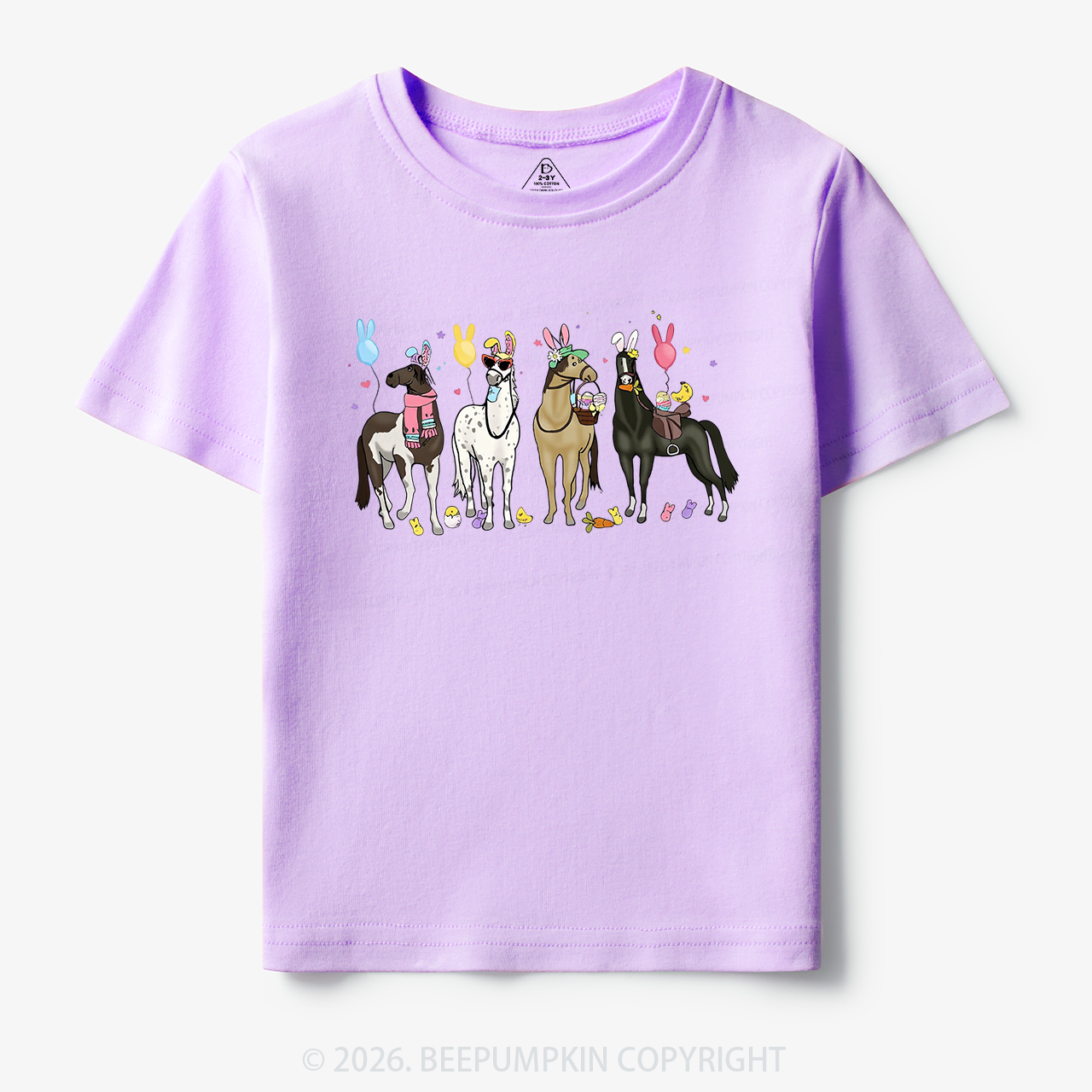 Funny Horse Easte Toddler&Kid's Tees