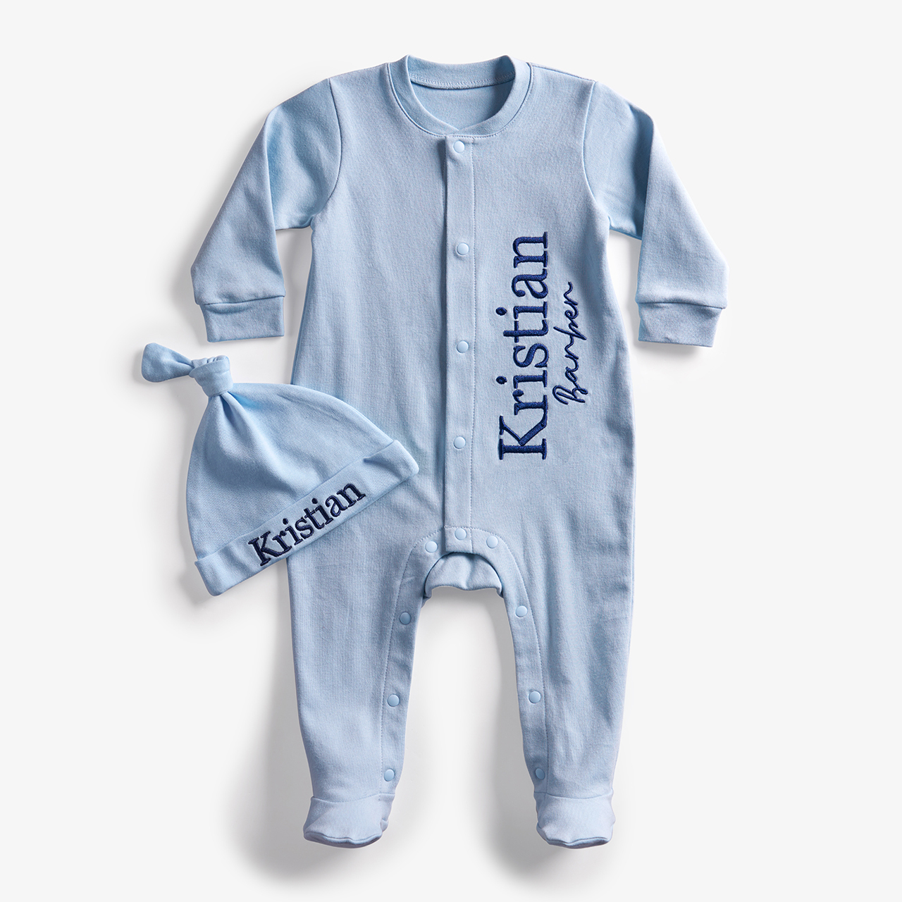 2 Pieces Embroidery Coming Home Romper Set