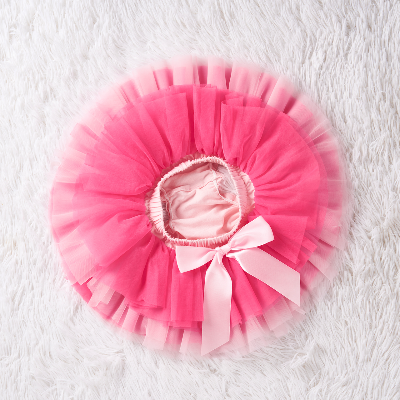 3 Pieces Personalized Pink Petals Baby Girl Tutu Outfit Set