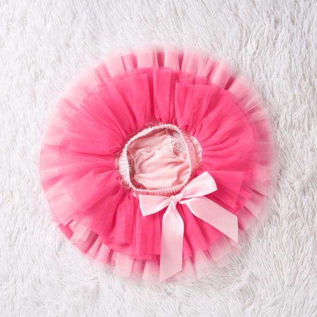 3 Pieces Personalized Rose Crown Baby Girl Tutu Outfit Set