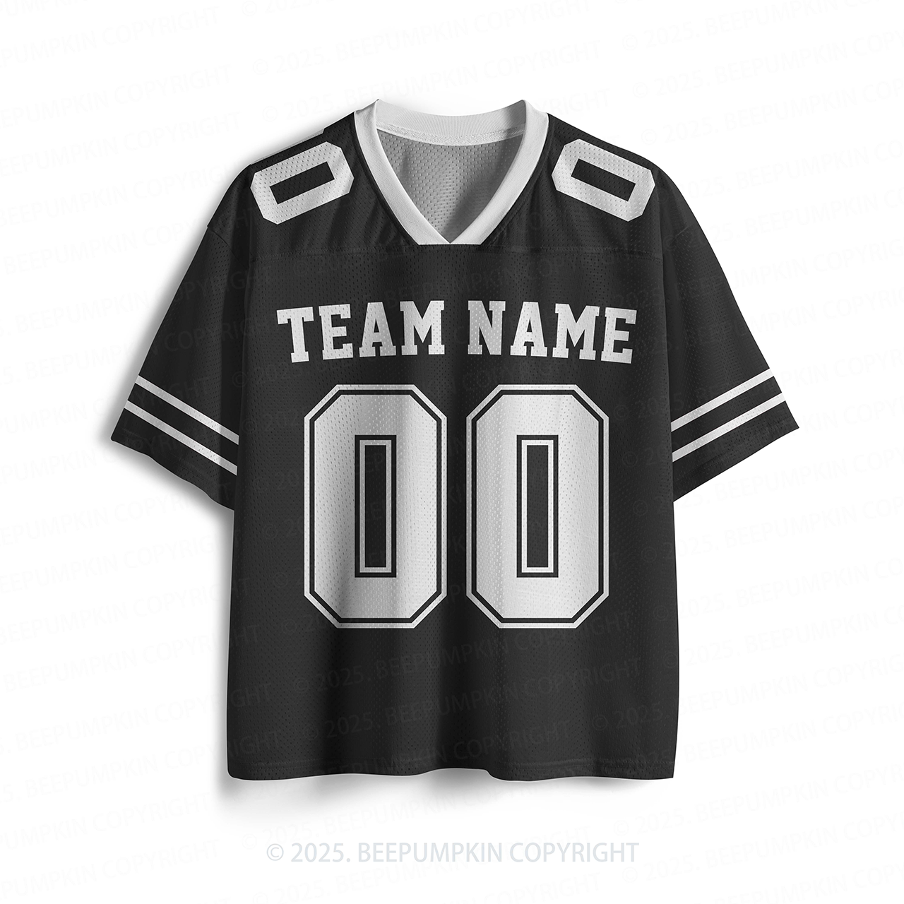 Personalized Team Name & Number Black Toddler&Kid's Sport Jersey Beepumpkin