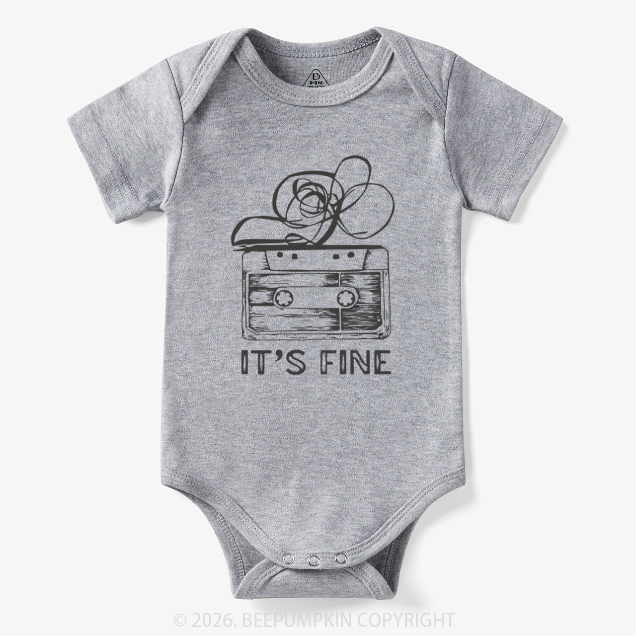 Retro Cassette Tape It’s Fine Bodysuit