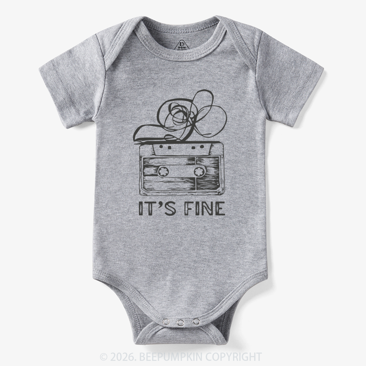 Retro Cassette Tape It’s Fine Bodysuit