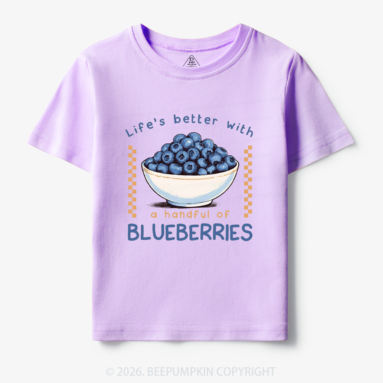 Life's better with a handful of Blueberries Funny Toddler&Kid's Tees