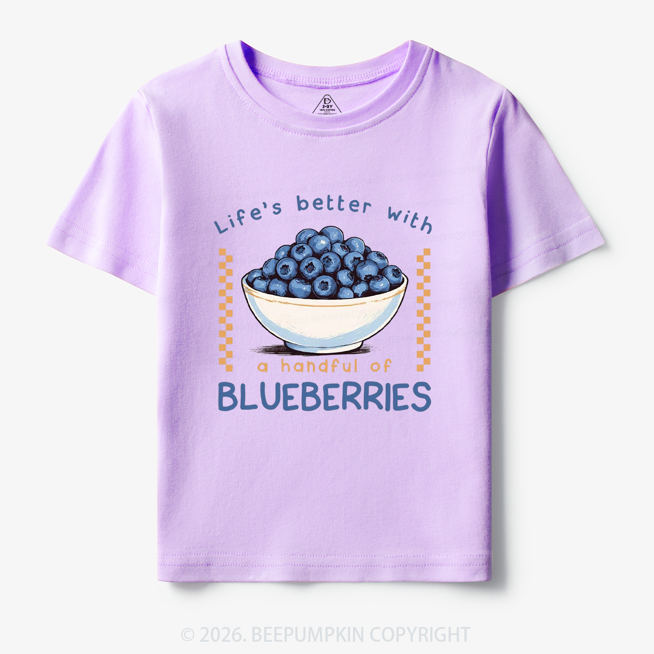 Life's better with a handful of Blueberries Funny Toddler&Kid's Tees