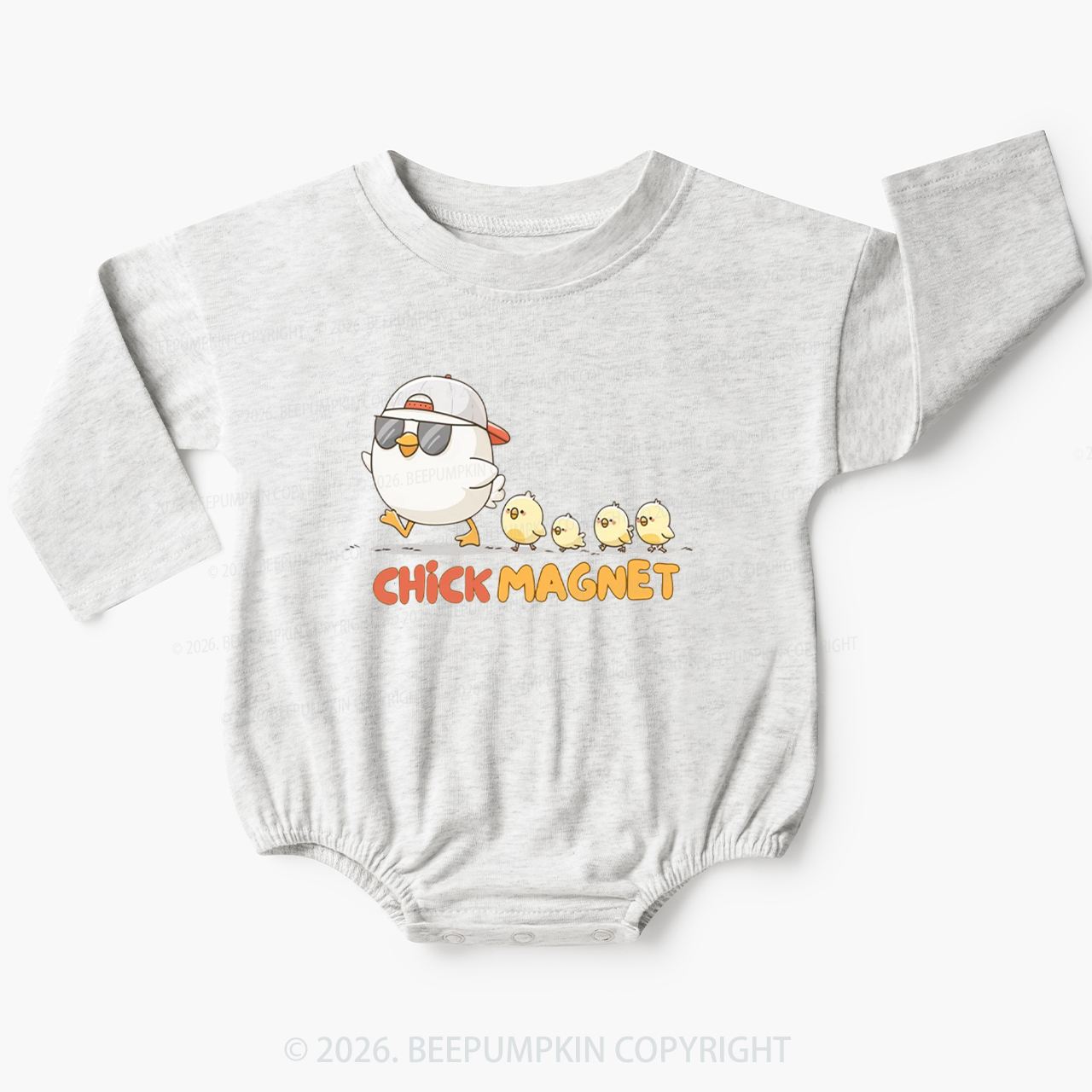 Chick Magnet Funny Farm Animal Baby Bubble Romper