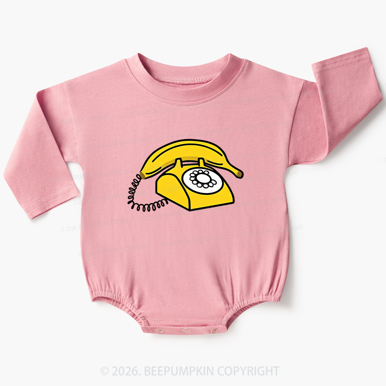 Banana Phone Cute Funny Baby Bubble Romper