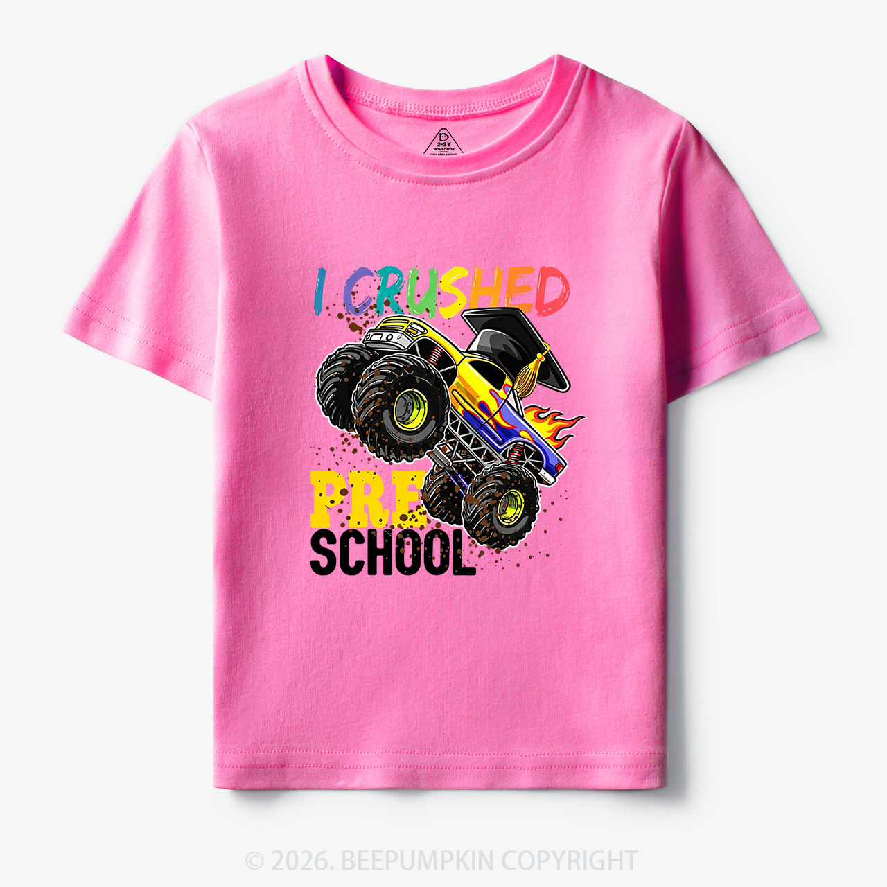 I Crushed Preschool Monster Truck Toddler&Kid's Tees