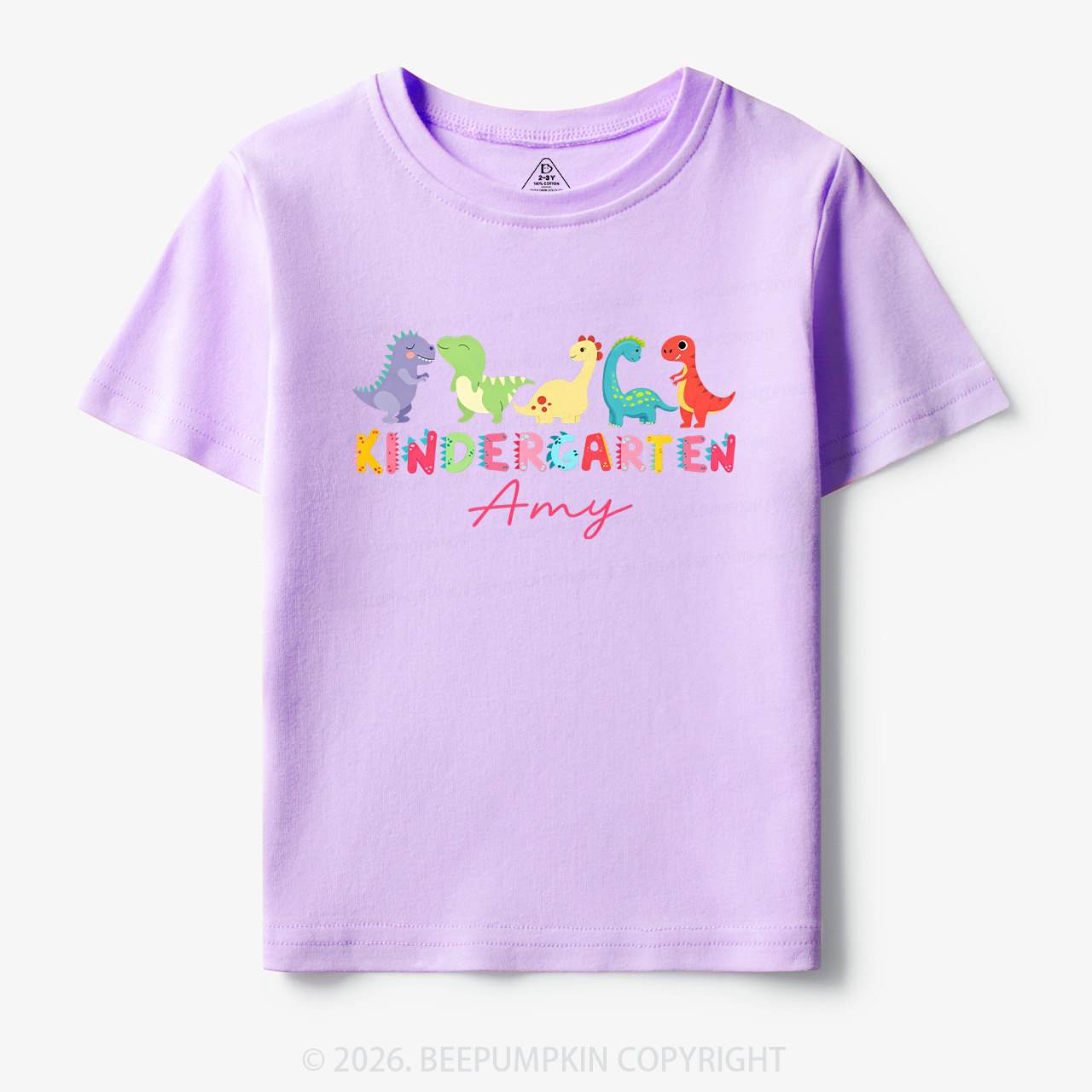 Personalized Name Dinosaur Kindergarten Toddler&Kid's Tees