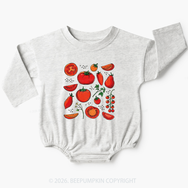 Tiny Tomato Patch Baby Bubble Romper