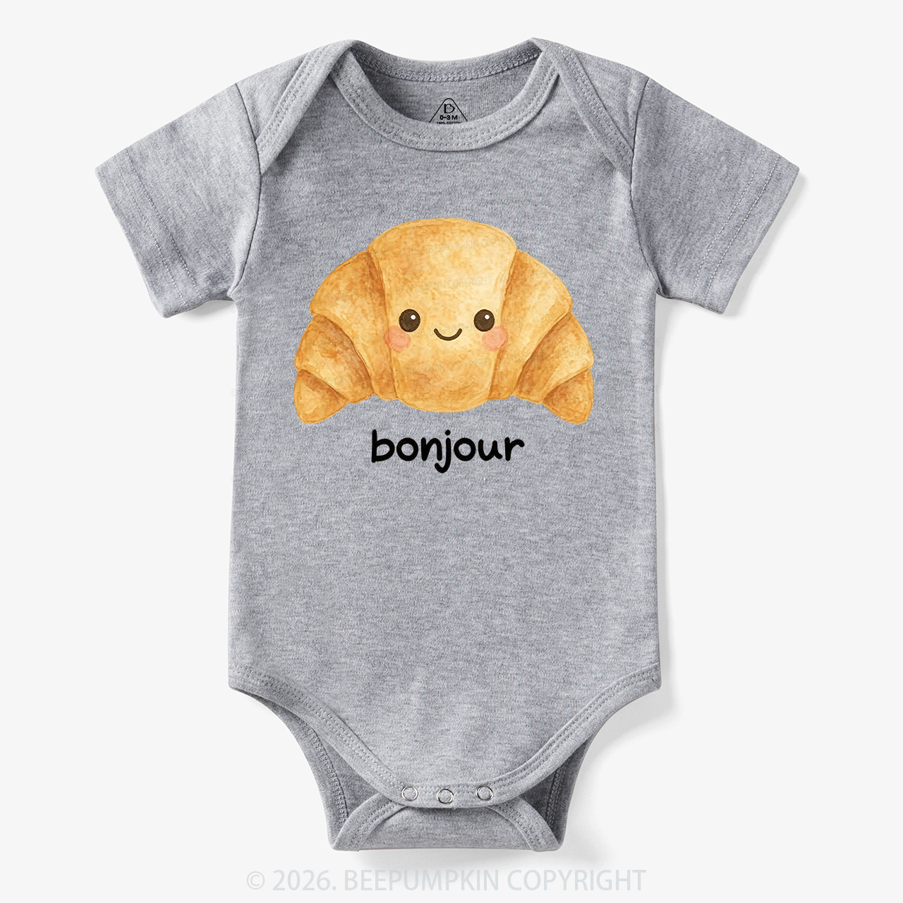 Bonjour Cute Croissant Bodysuit