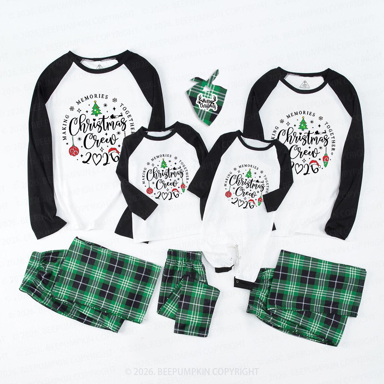 Making Memories Together 2026 Family Christmas Pajamas Beepumpkin