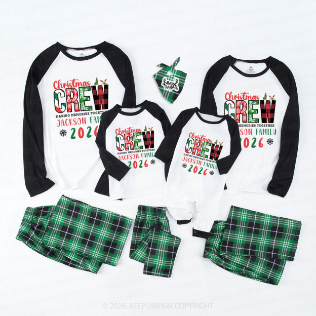 Personalized Christmas Crew 2026 Family Matching Pajamas