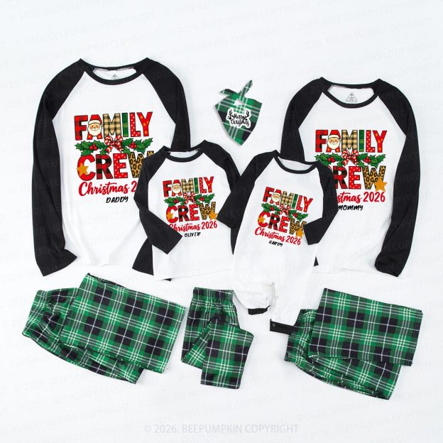 Personalized Christmas 2026 Crew Family Matching Pajamas