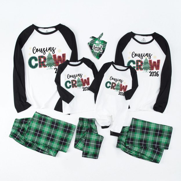 2026 Cousins Crew Christmas Family Matching Pajamas Beepumpkin