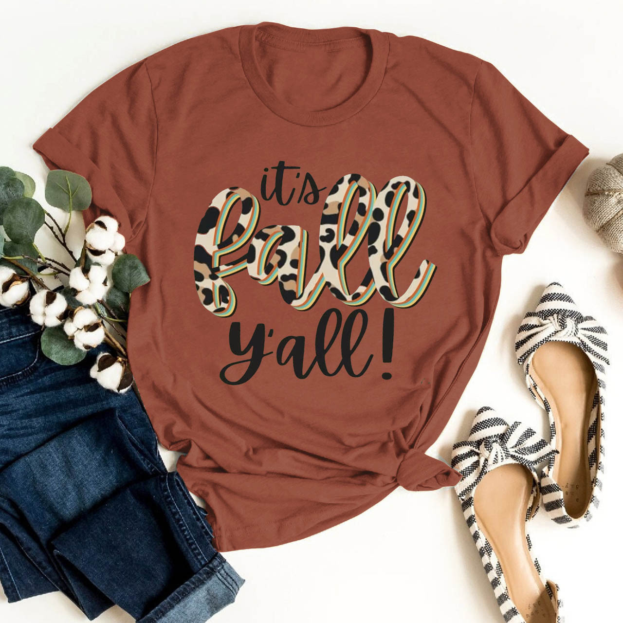 It's Fall Y'all Pumpkin Shirts For Her
