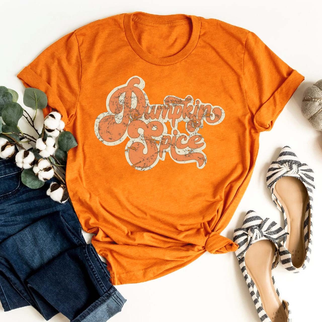 Retro Halloween Shirt Pumpkin Spice