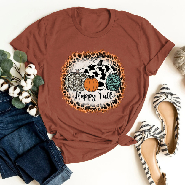 Happy Fall Pumpkin Shirt For Her