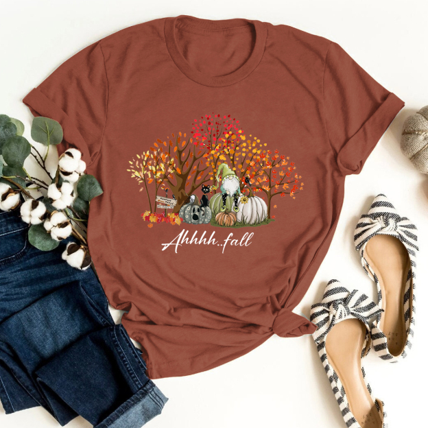 Fall Pumpkin Elves Shirt For Her