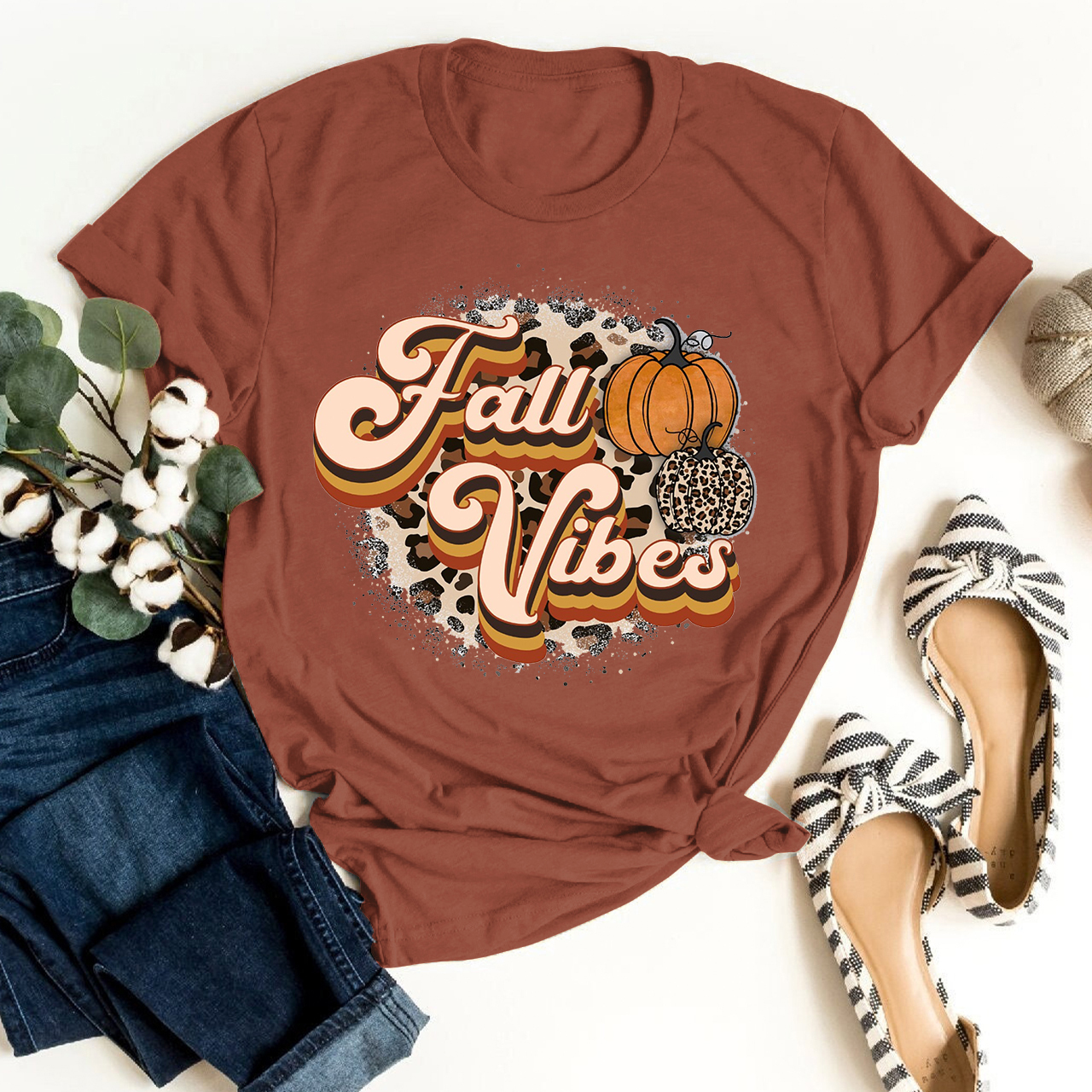 Fall Vibes Retro Shirt For Her