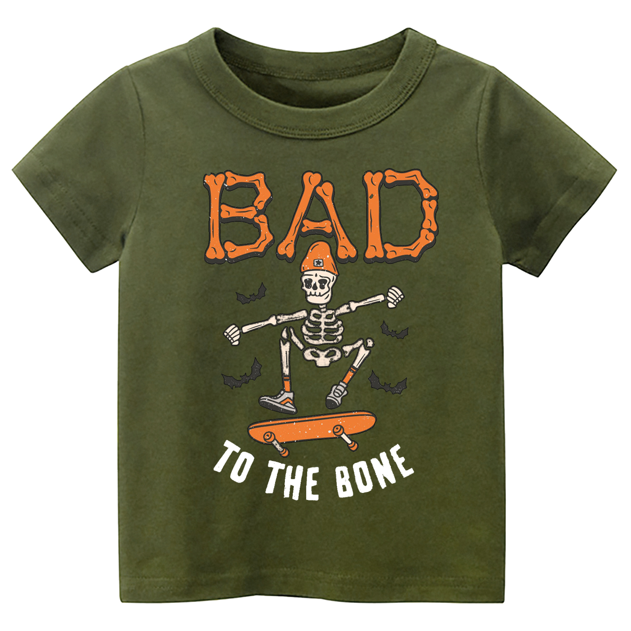 Bad To The Bone Halloween Kids Shirt 