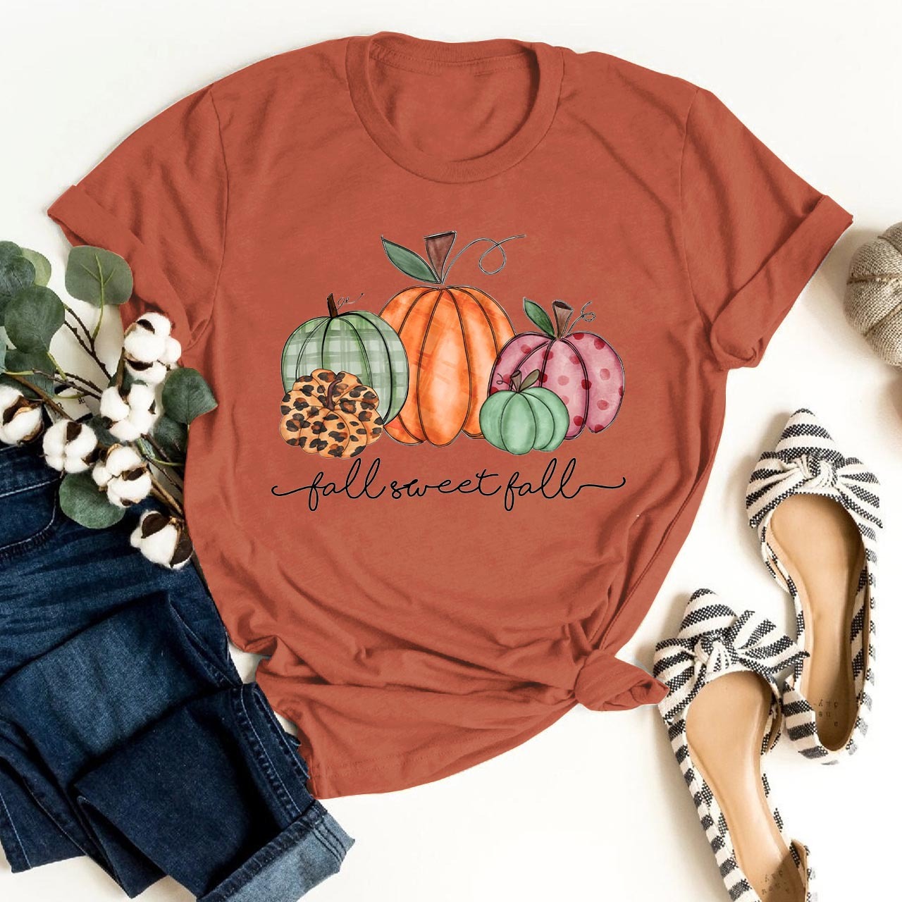 Pretty Pastel Pumpkins Fall Sweet Fall Tees