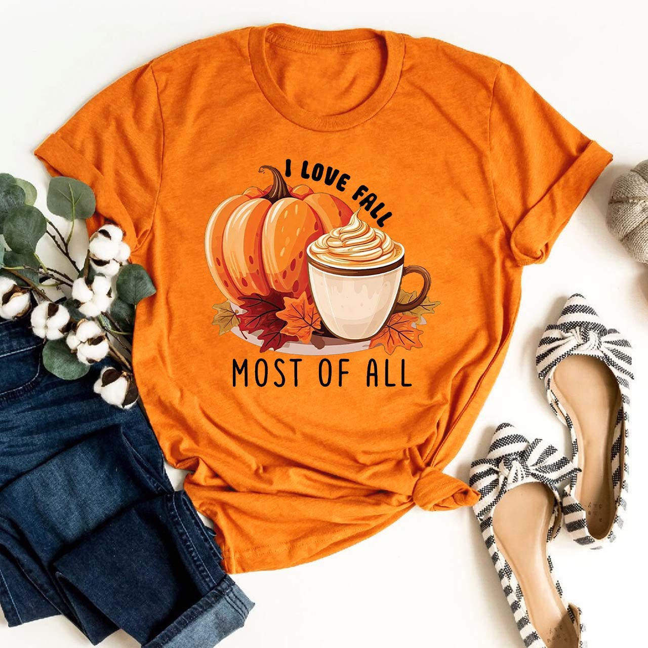 I Love Fall Most Of All Pumpkin Shirts