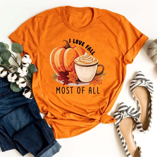 I Love Fall Most Of All Pumpkin Shirts