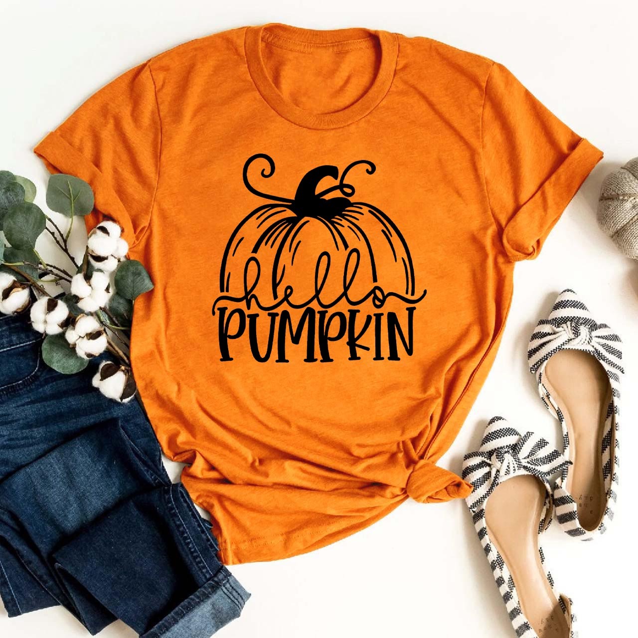  Cute Hello Pumpkin Fall Tees For Her