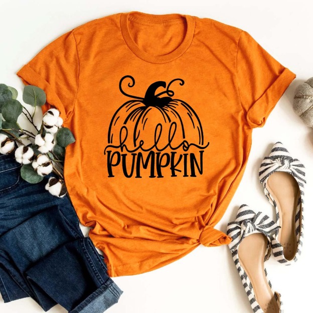  Cute Hello Pumpkin Fall Tees For Her
