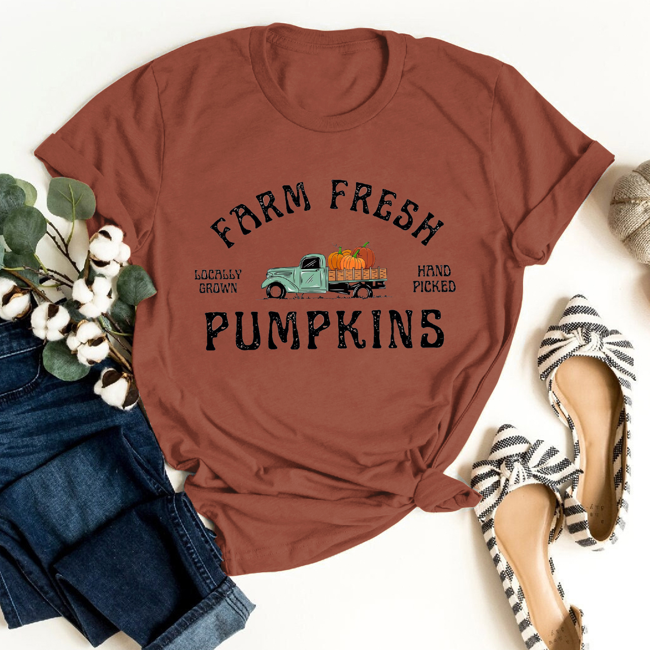  Farm Fresh Pumpkins Shirt For Her