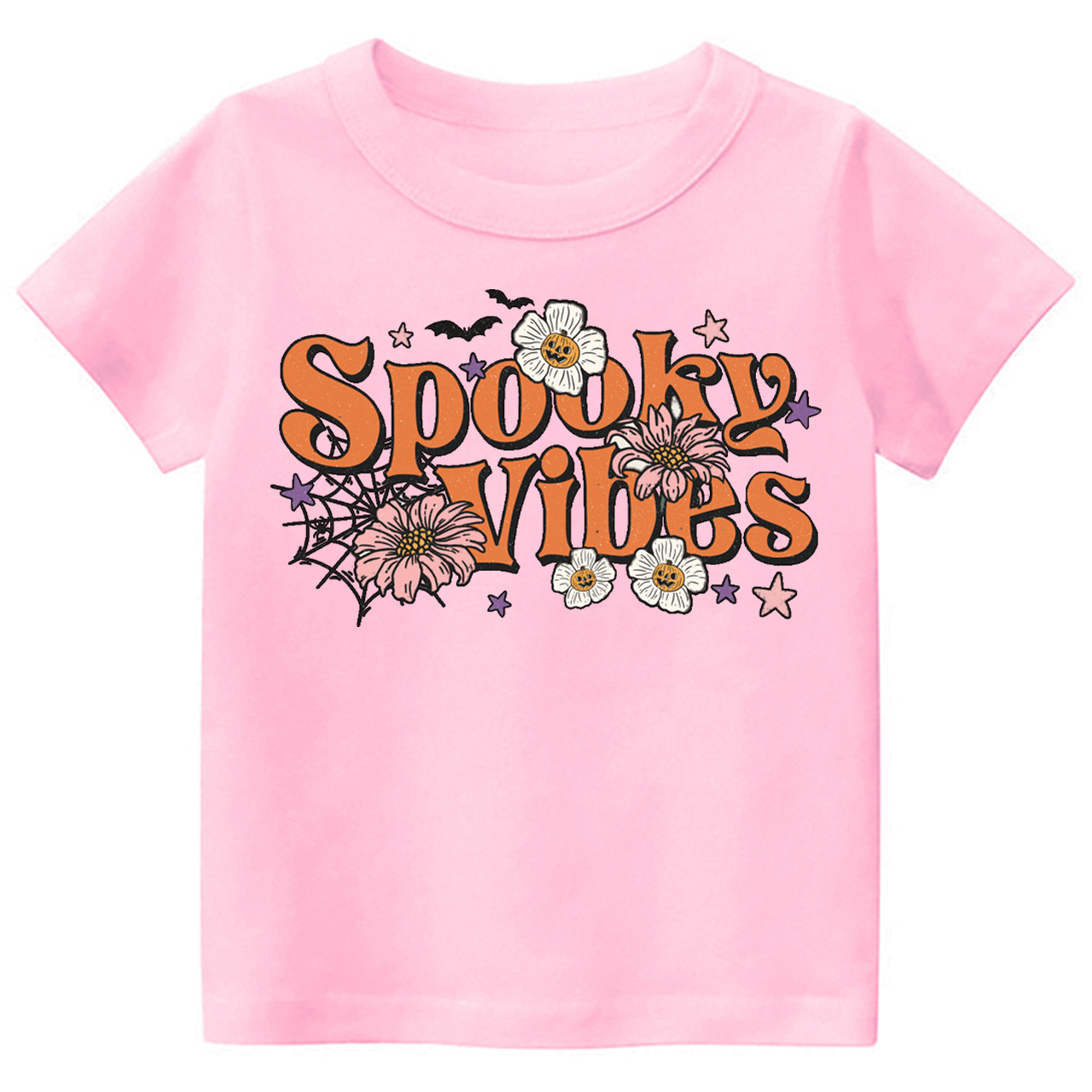 Spooky Vibes Retro Cute Kids Shirt 