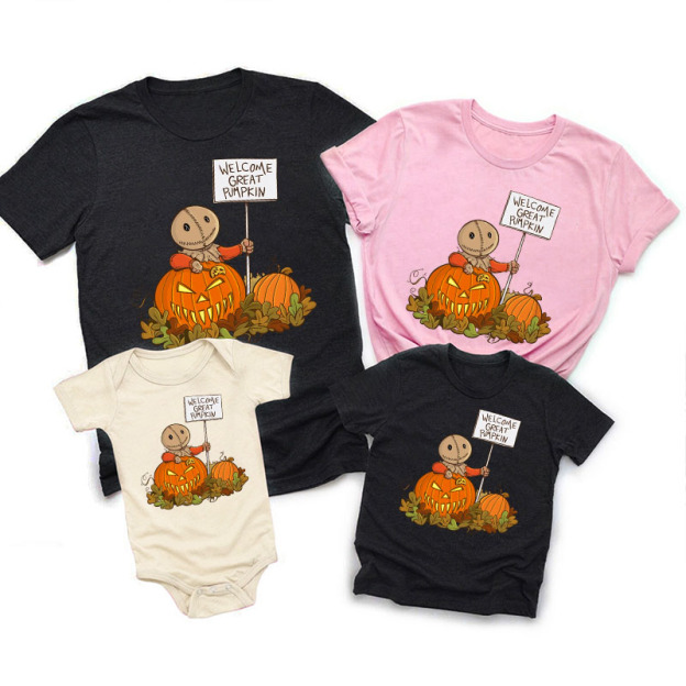 Welcome Great Pumpkin Halloween Matching Shirts