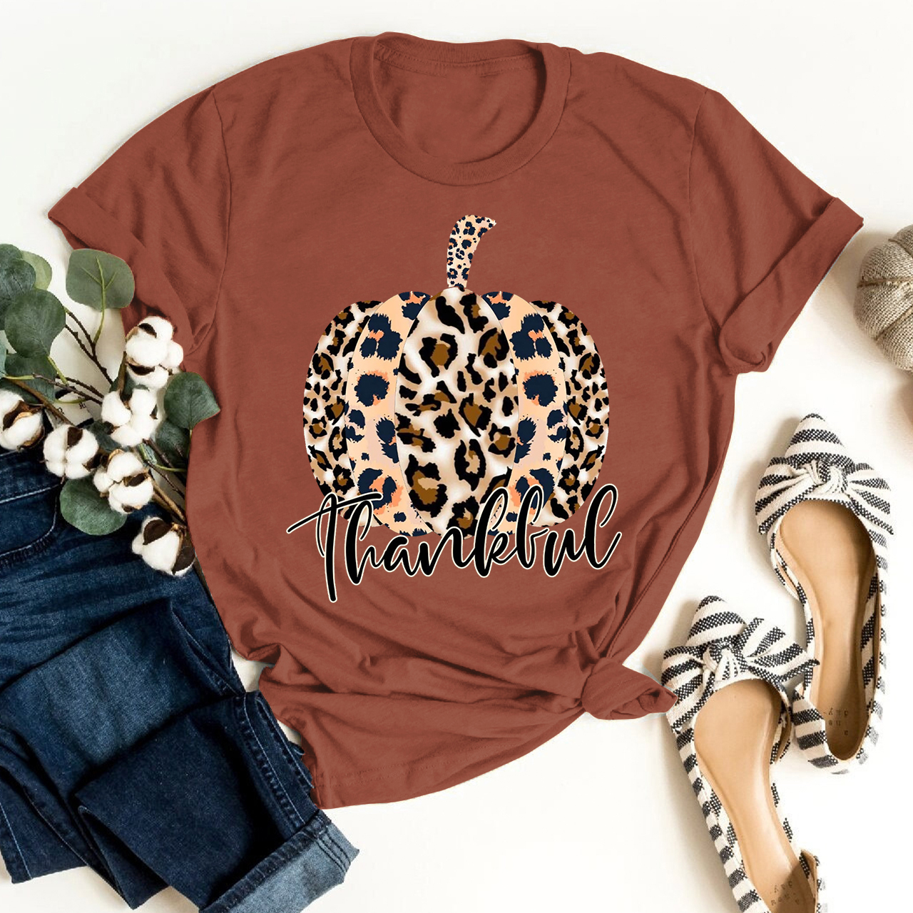 Leopard Pumpkin Shirt For Her