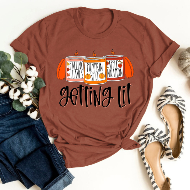 Getting Lit Candles Shirt For Her