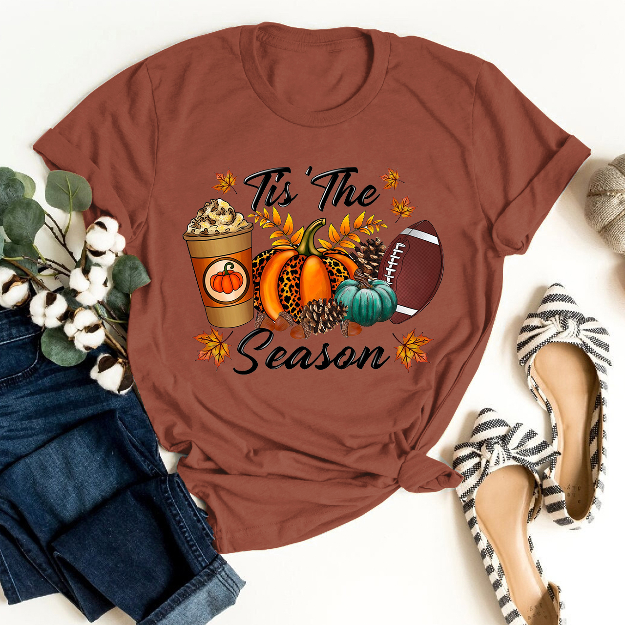 Tis The Season Pumpkin Shirt For Her