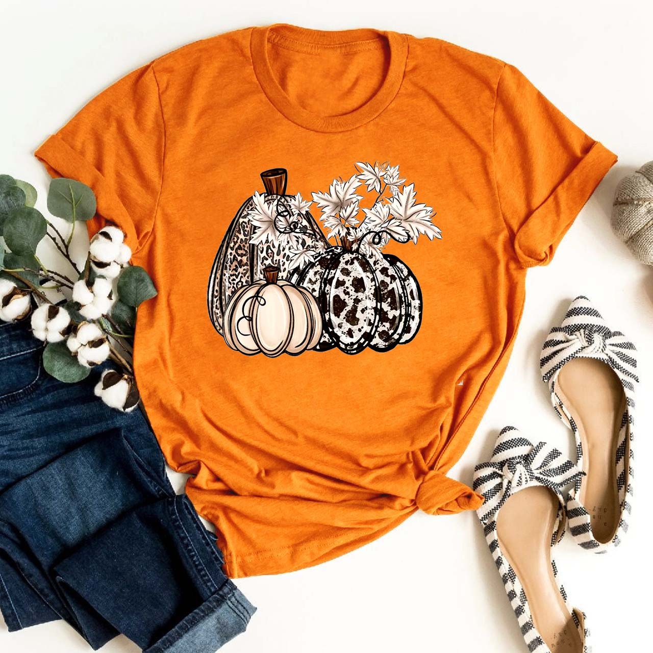 Hello Fall Leopard Cute Shirt For Her Sale-Beepumpkin™