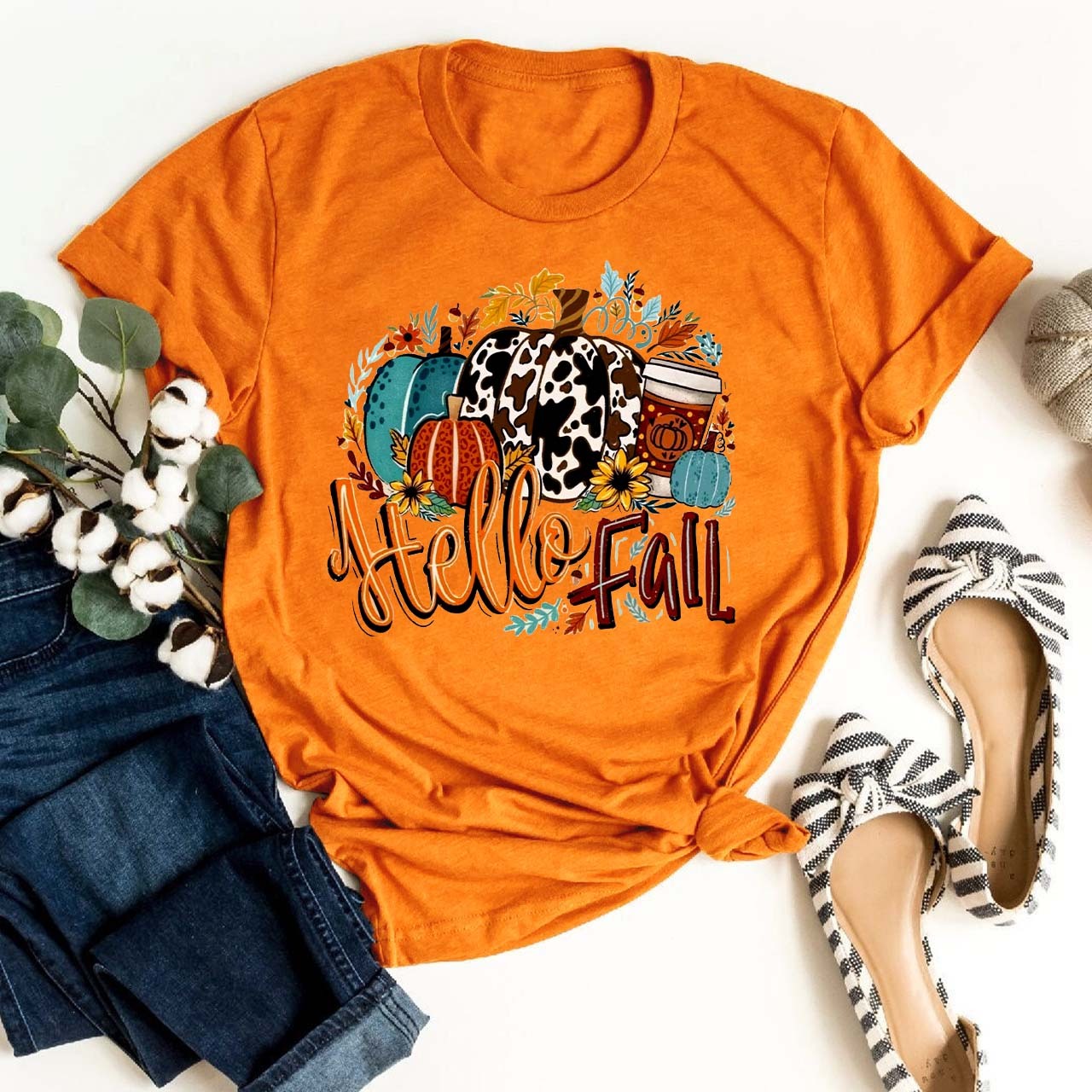 Happy Fall Pumpkin Shirt For Her