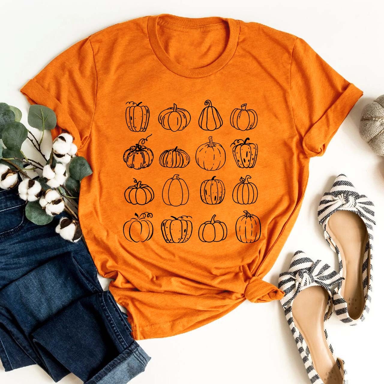Pumpkin Doodles Shirt For Her