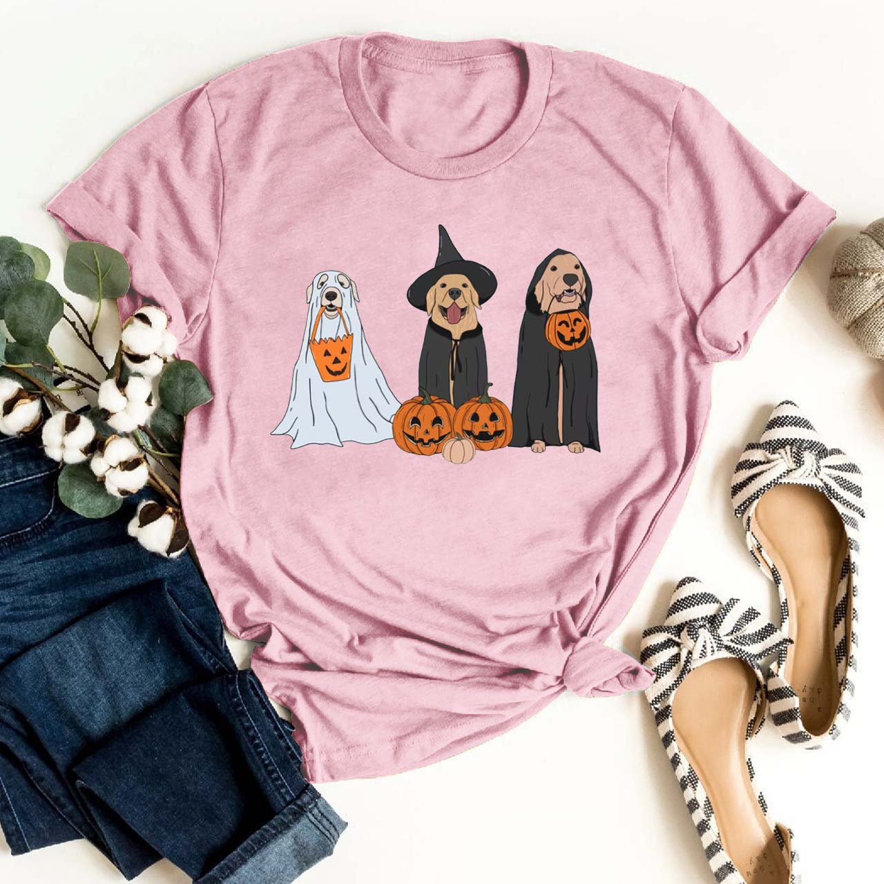Spooky Season Ghost Dogs Shirt For Her
