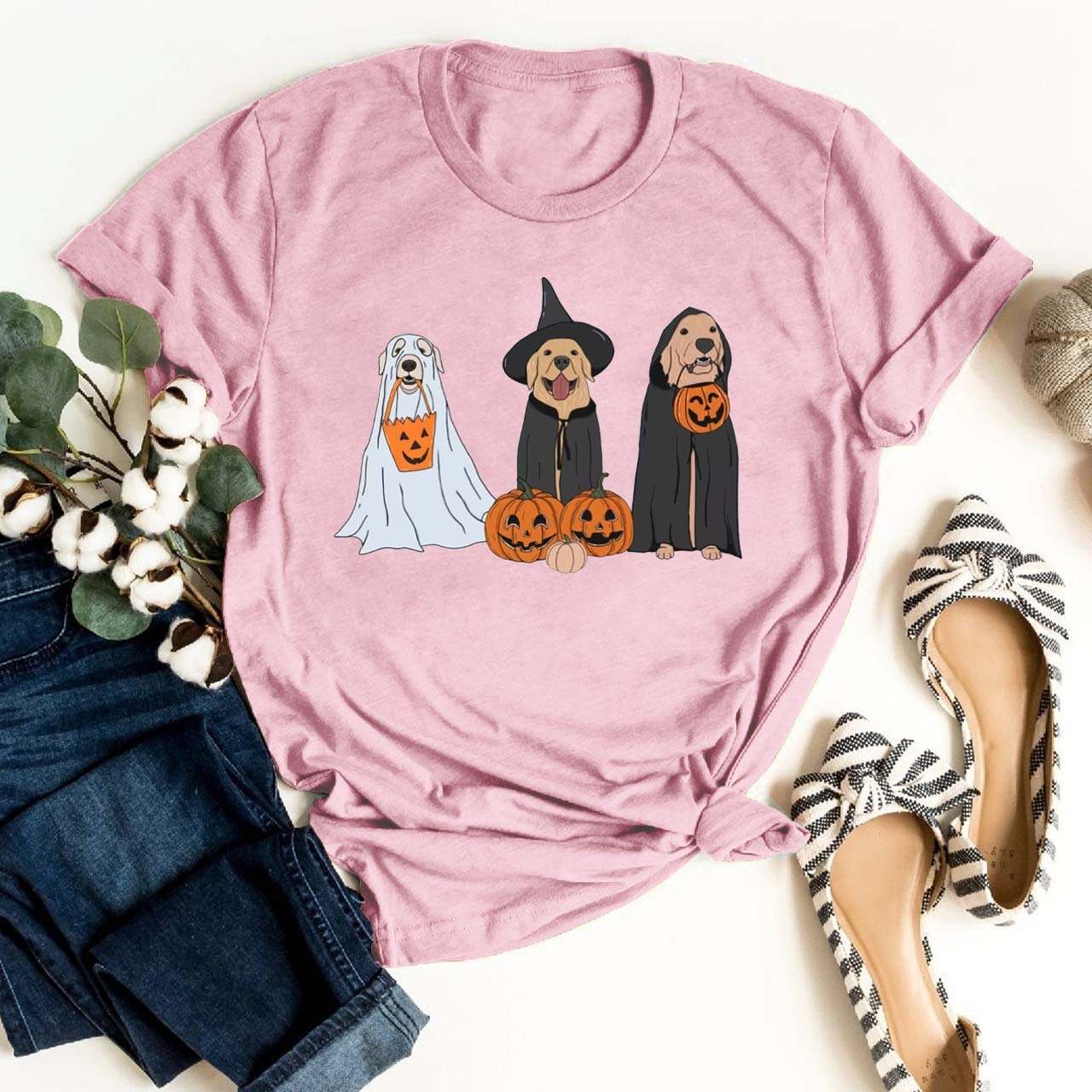 Spooky Season Ghost Dogs Shirt For Her