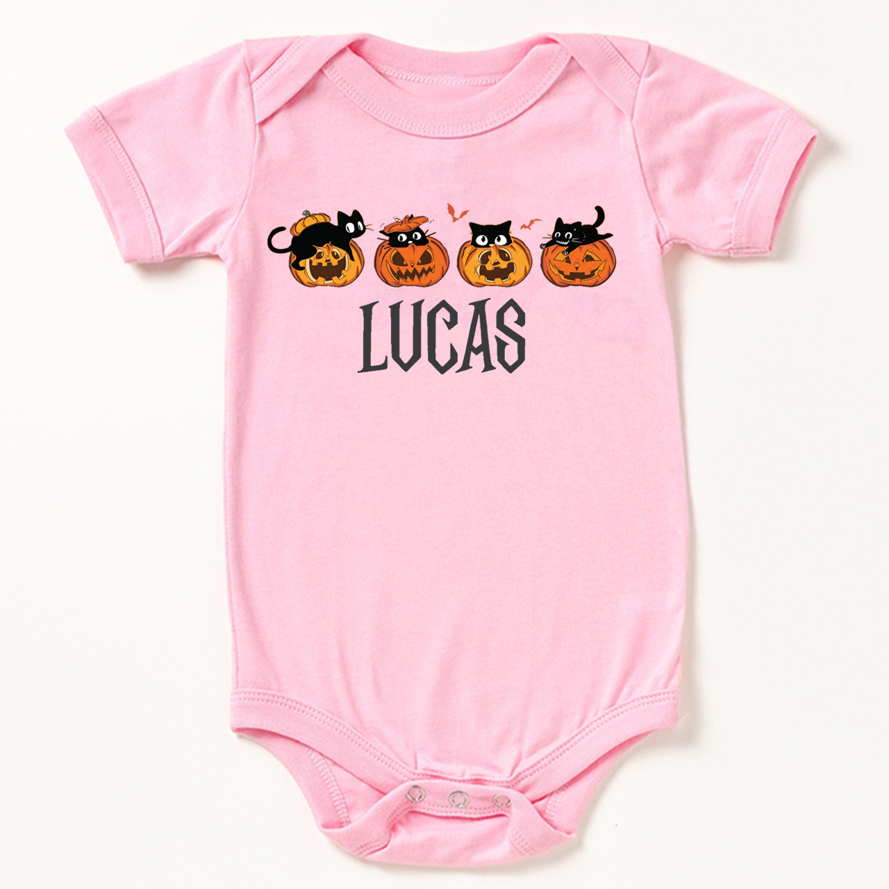 Personalized Halloween Pumpkin Bodysuit For Baby