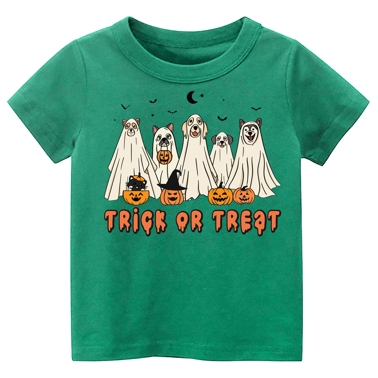 Dogs Trick Or Treat Halloween Kids Shirt 